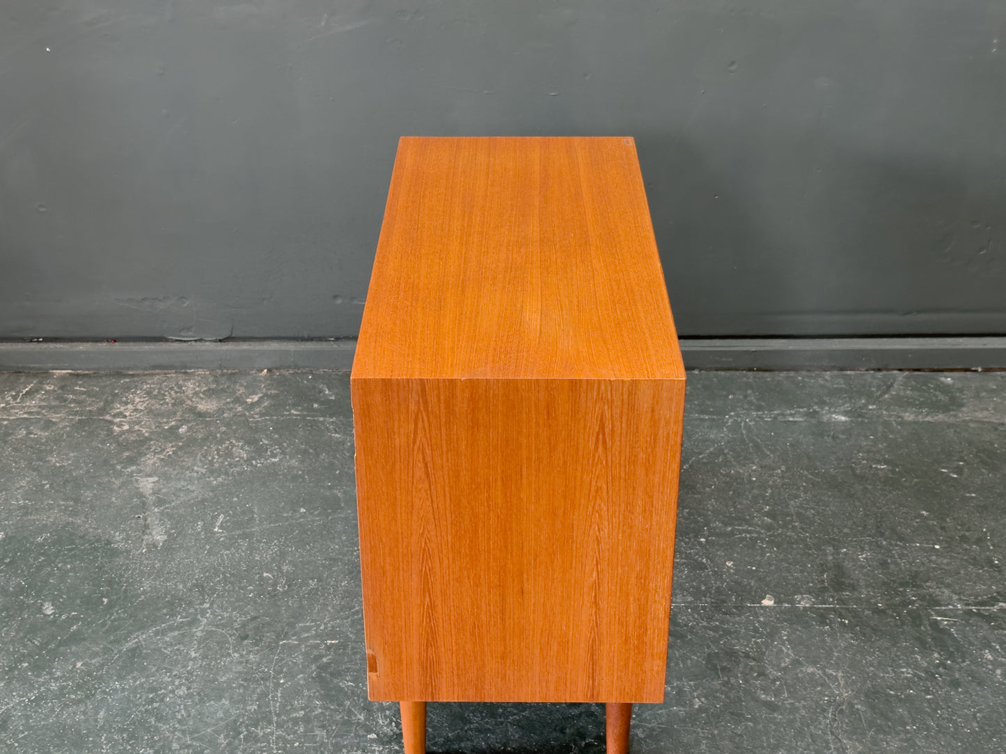 Teak Sideboard with Sliding Doors and Round Handles