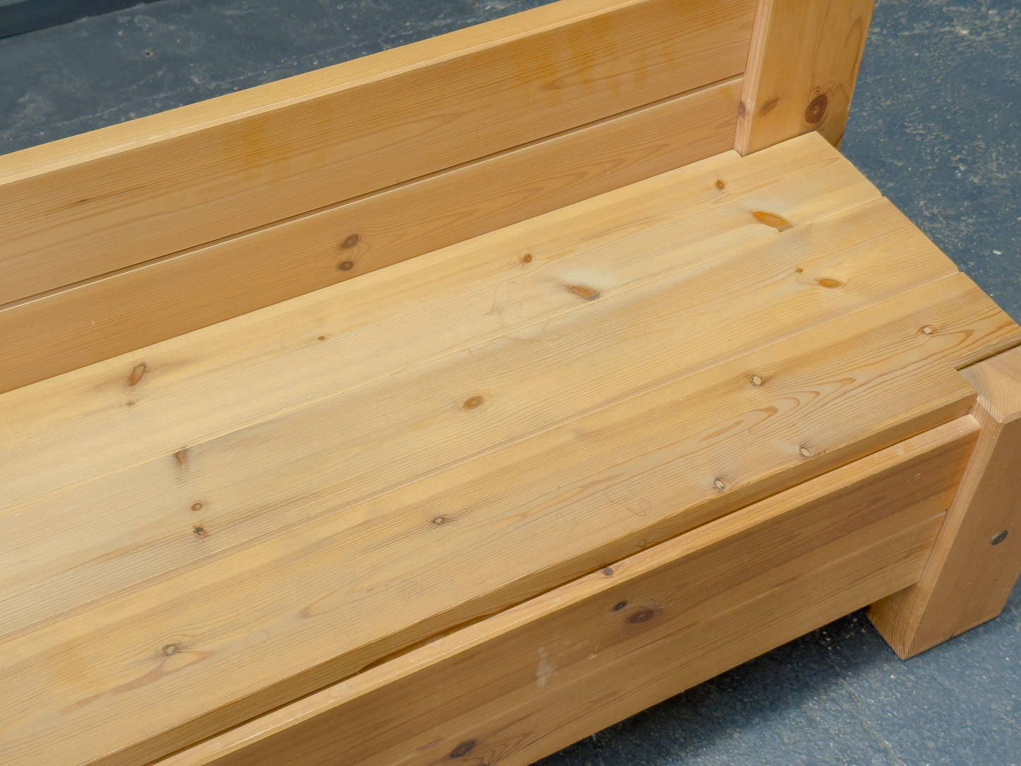 Pine Storage Bench