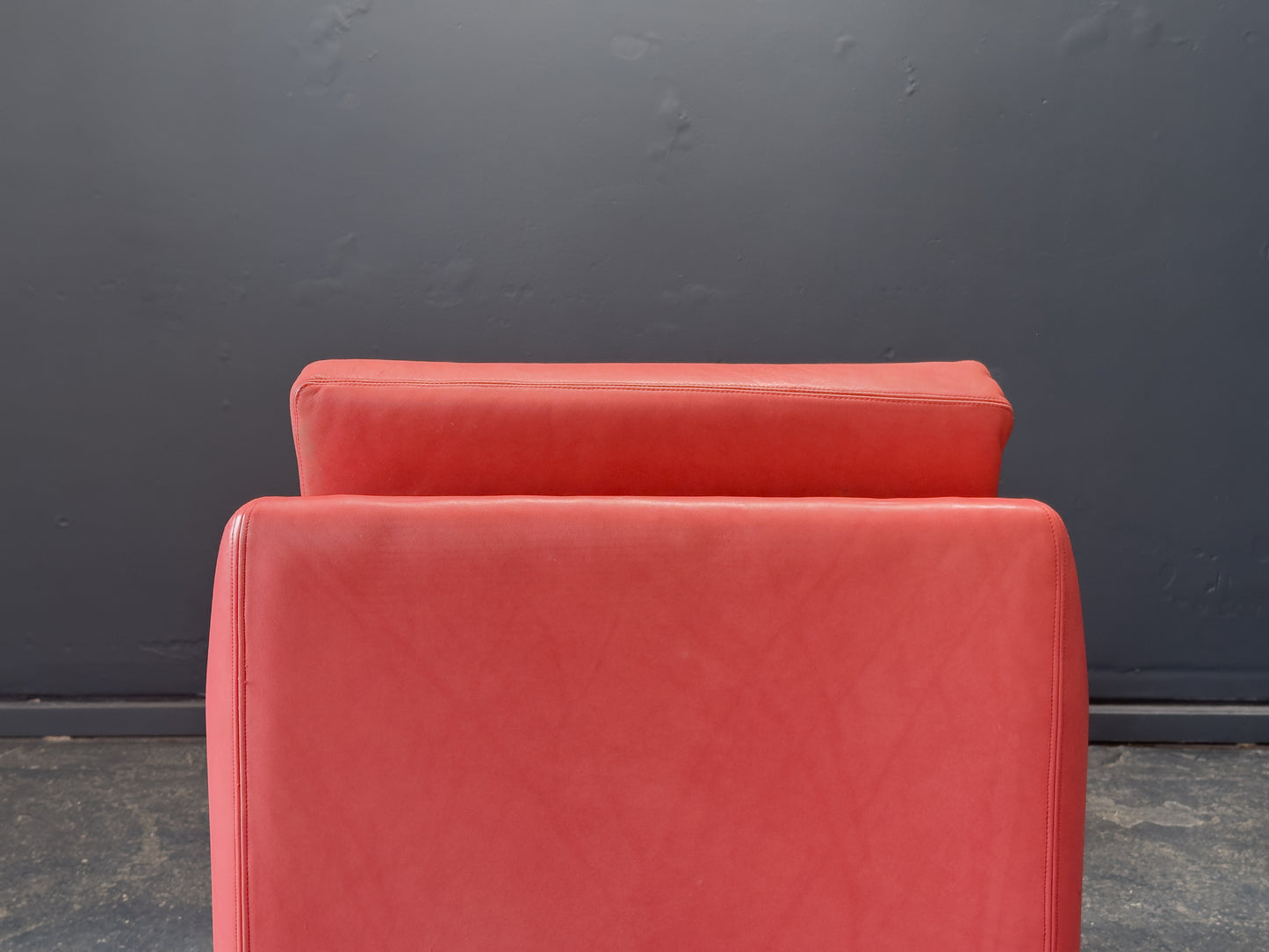 Hans Olsen Red Leather Armchair