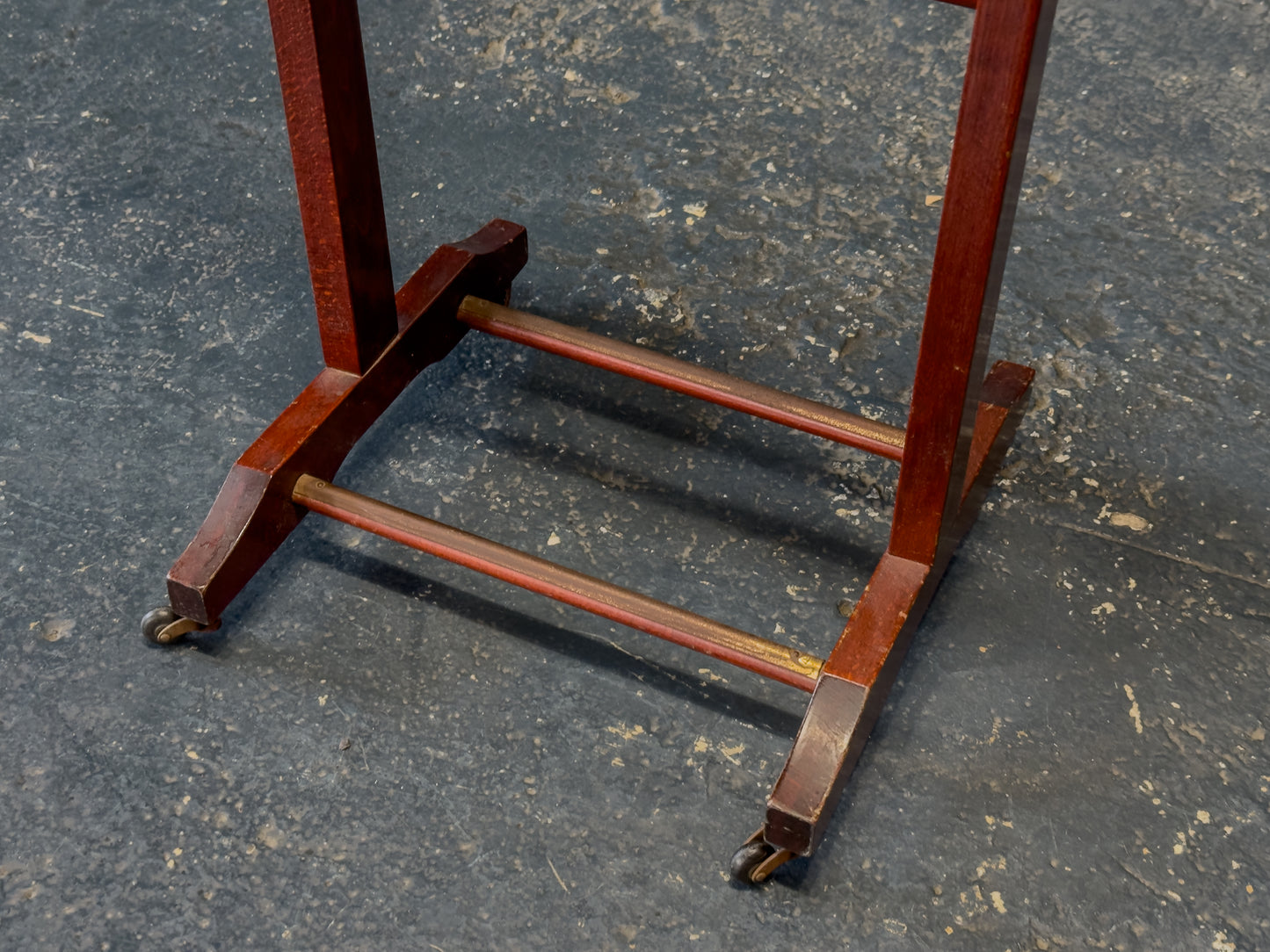 Fratelli Reguitti Stained Mahogany and Brass Valet