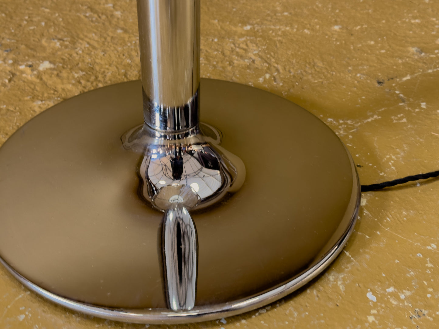 'Anna' Chrome and Canvas Floor Light