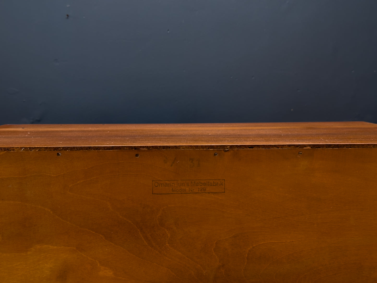 Large Teak Chest of Drawers by Omann Jun