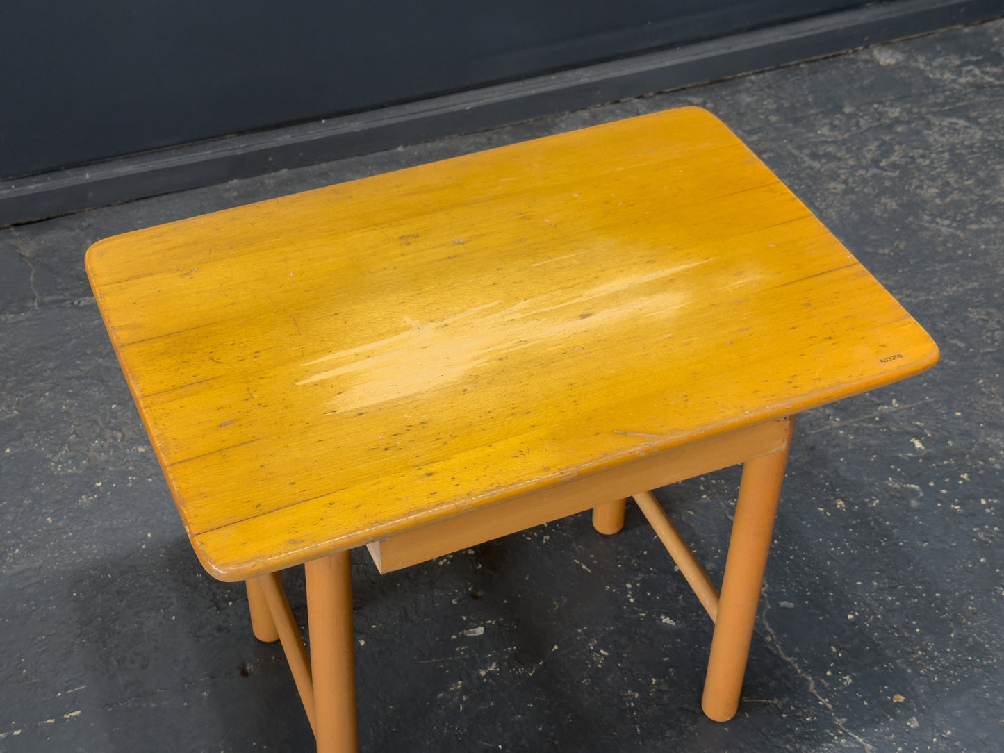 Oak Side Table with Drawer