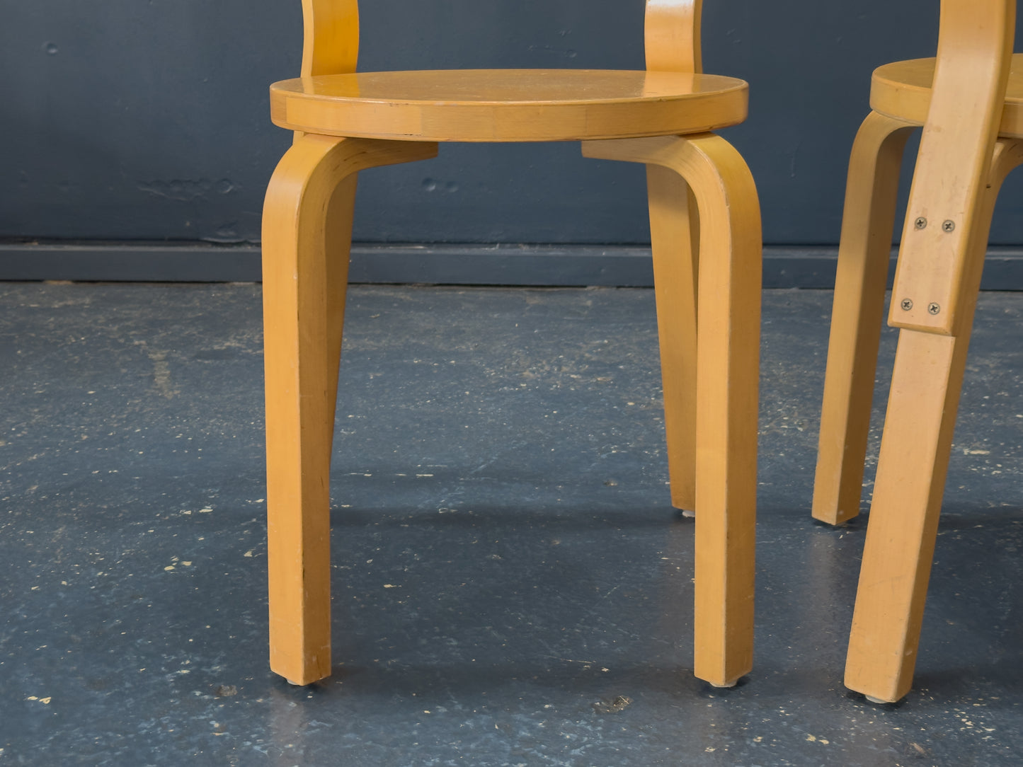 Pair of Alvar Aalto Model 68 Chairs