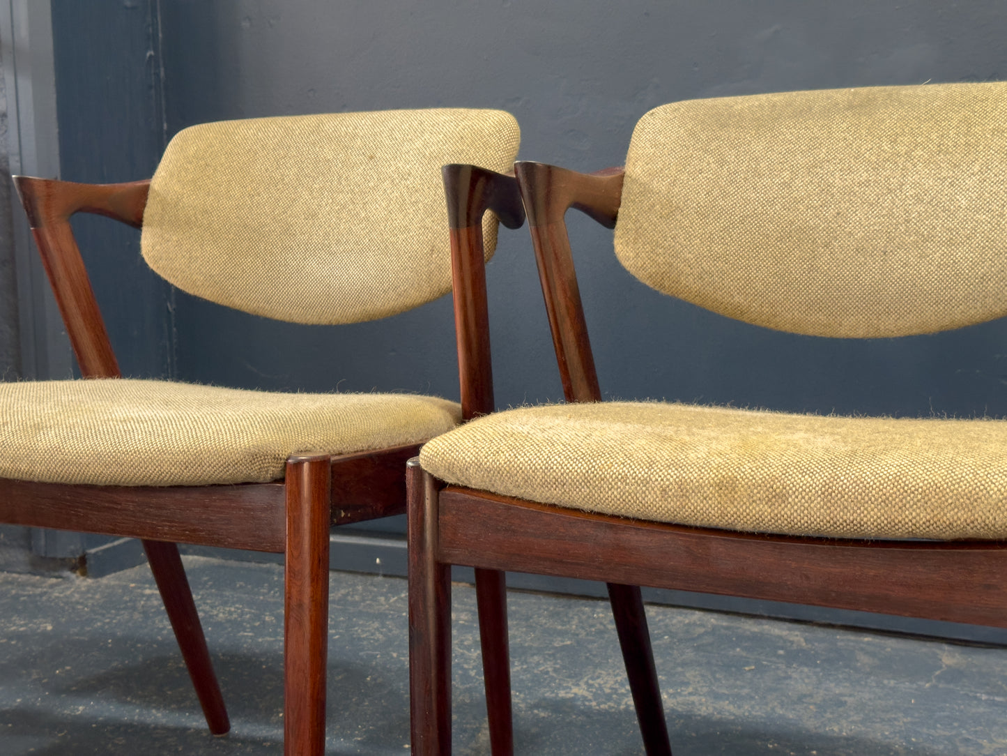 Set of 4 Rosewood Kai Kristiansen Dining Chairs