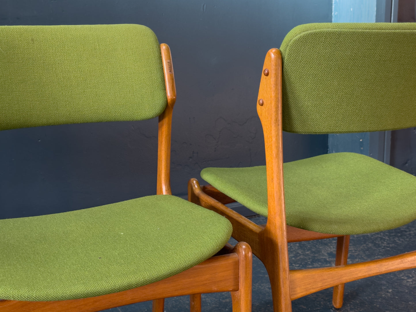 Set of 4 Erik Buch Model 49 Dining Chairs