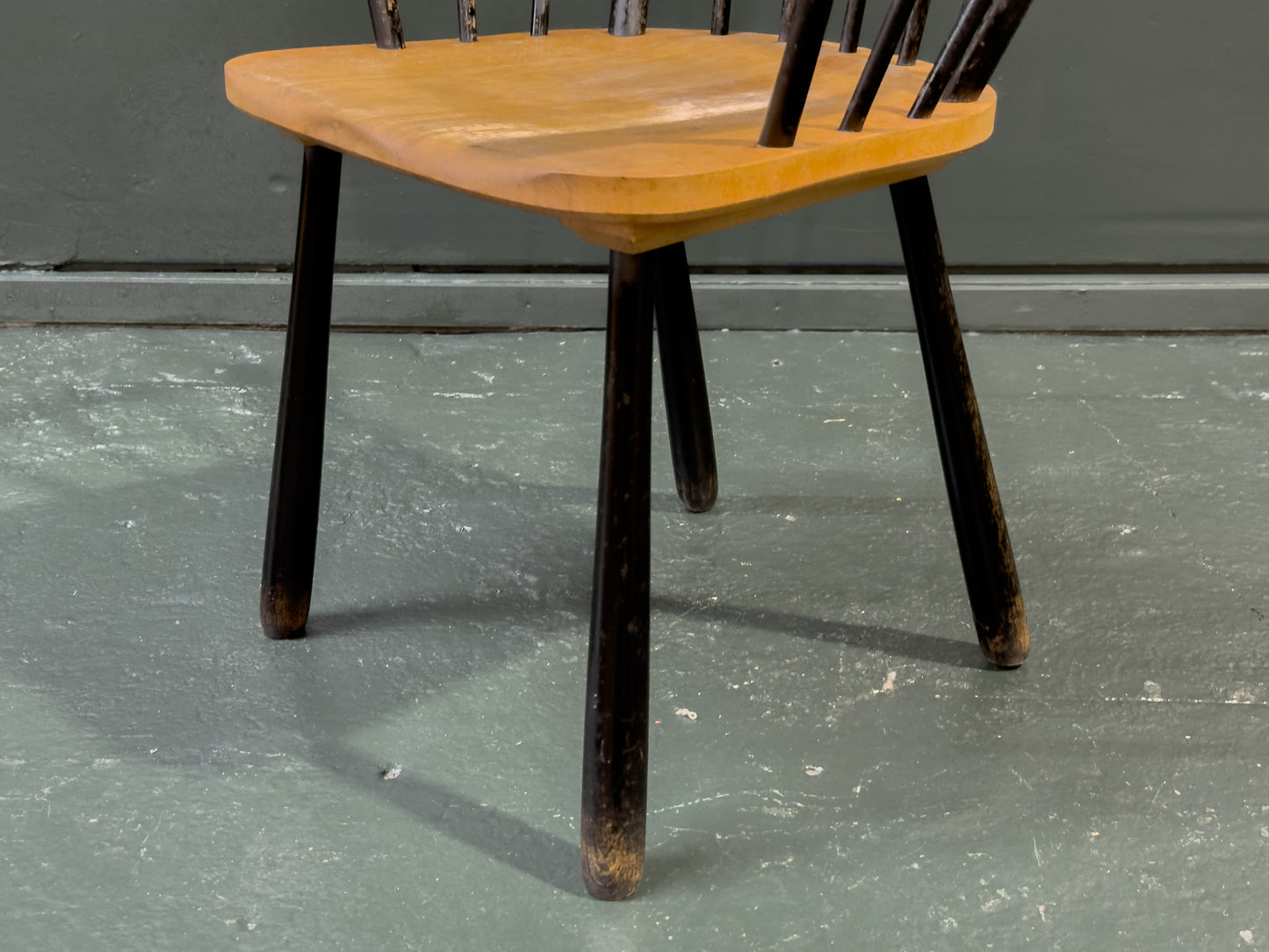 Black Patinated Oak Chair