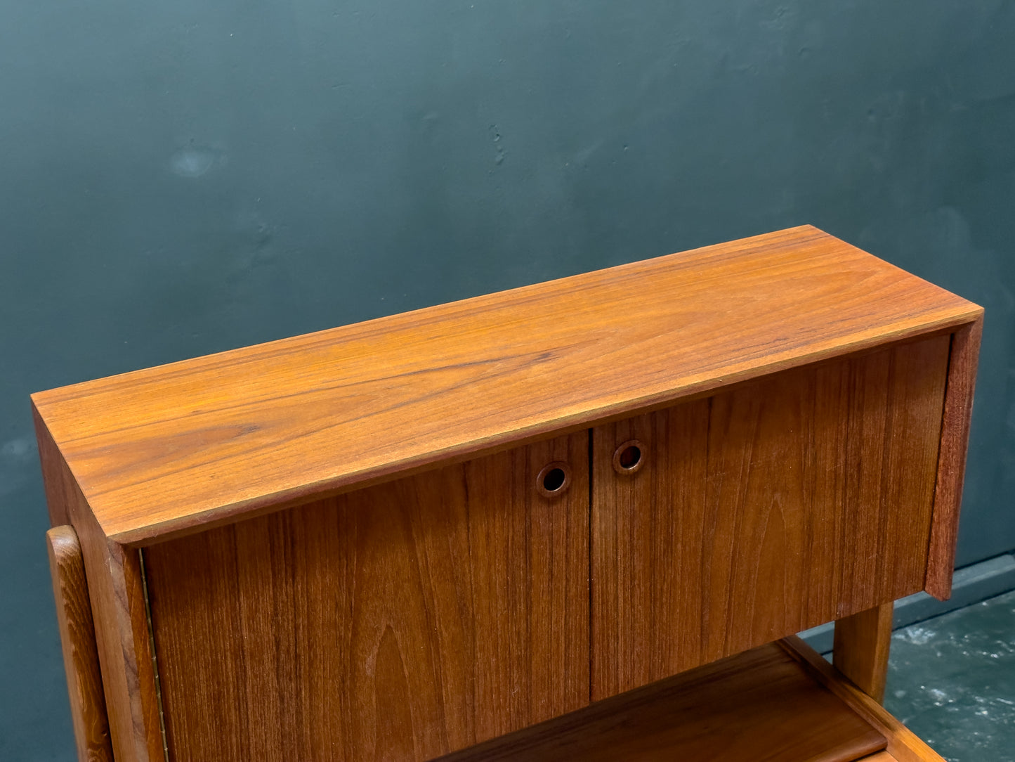 Poul Volther Teak Sideboard with Hidden Vanity and Desk