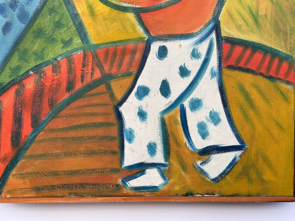 Abstract Clown Painting