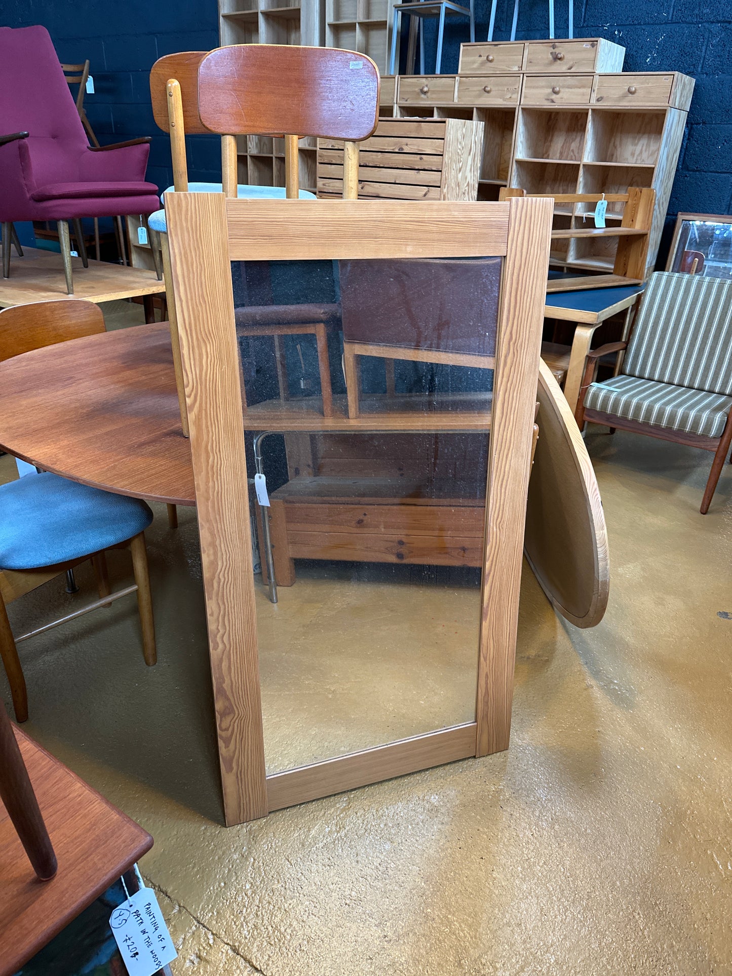 Rectangular Pine Mirror