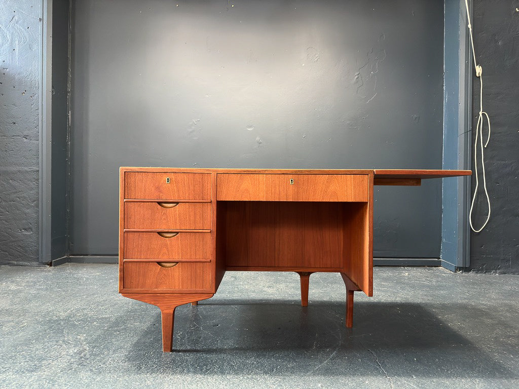 Teak Desk with Leaf