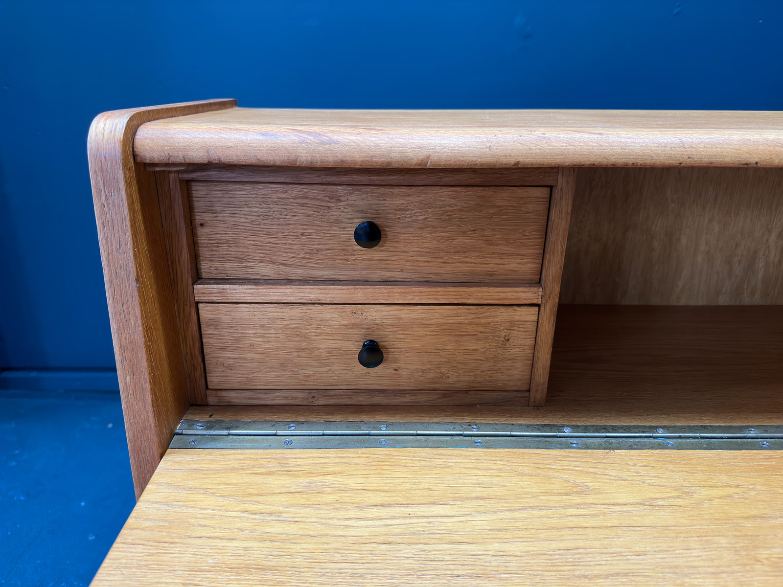 Bookcase with Writing Desk