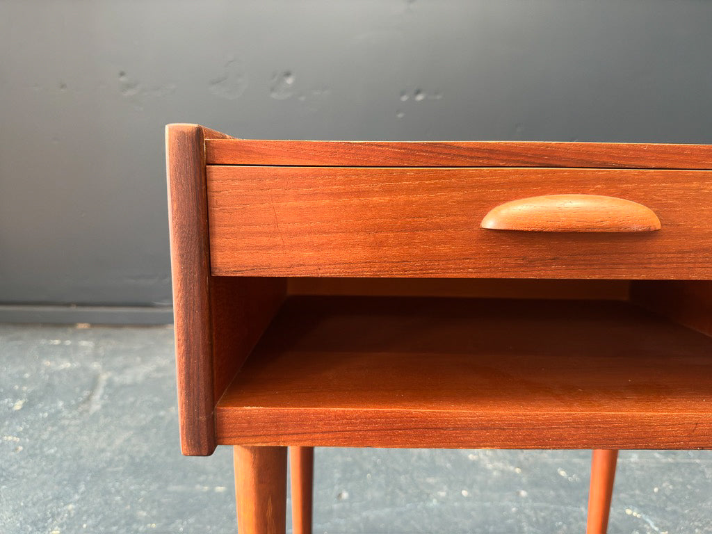 Teak Side Table with Drawer