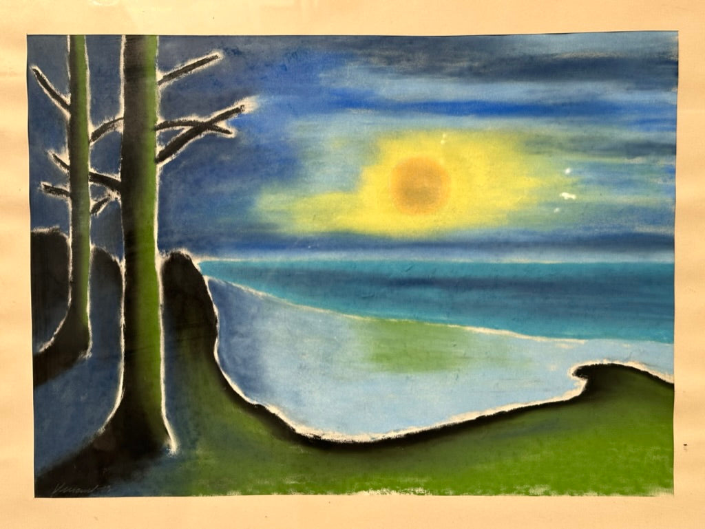 Sunset Pastel Drawing