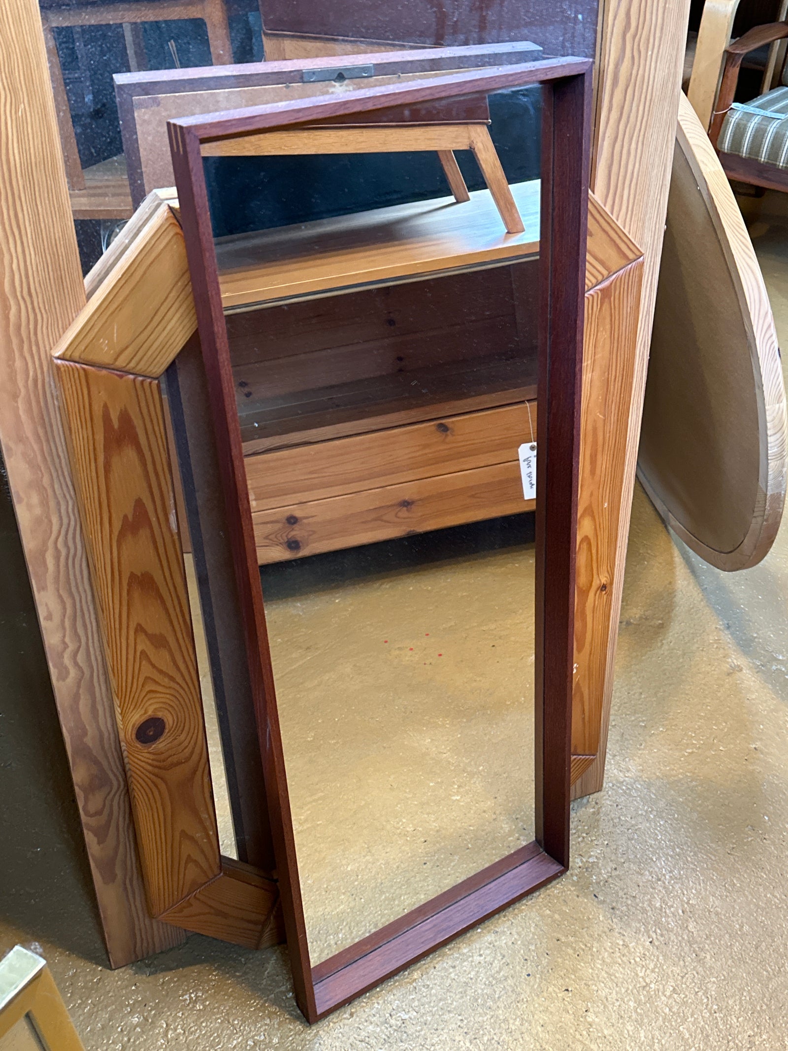 Jansen Spejle Teak Mirror