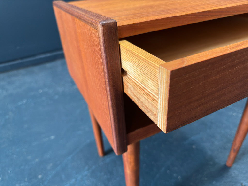 Teak Side Table with Drawer