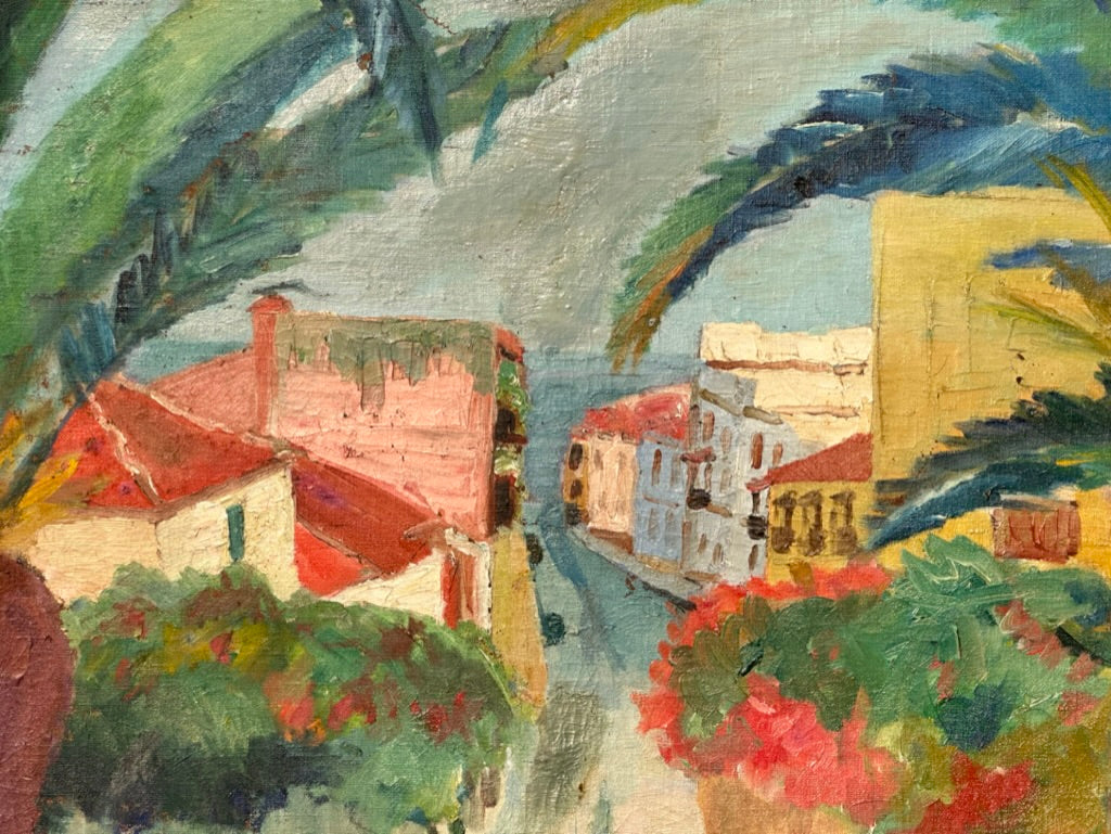 Painting of Tropical Town