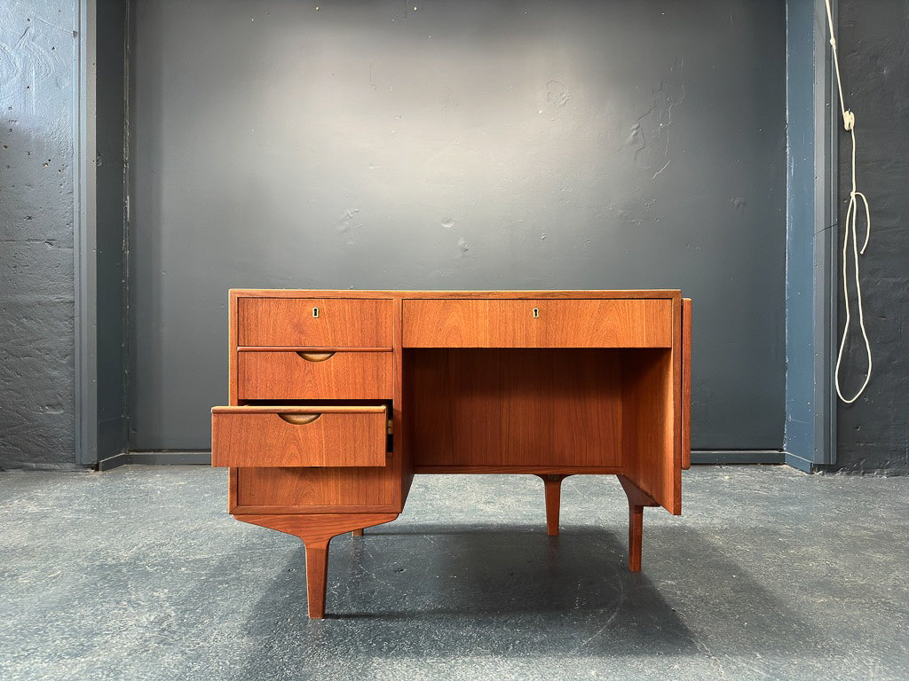 Teak Desk with Leaf