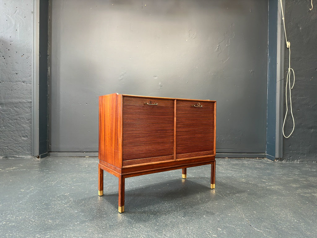 Mahogany Tambour Cabinet