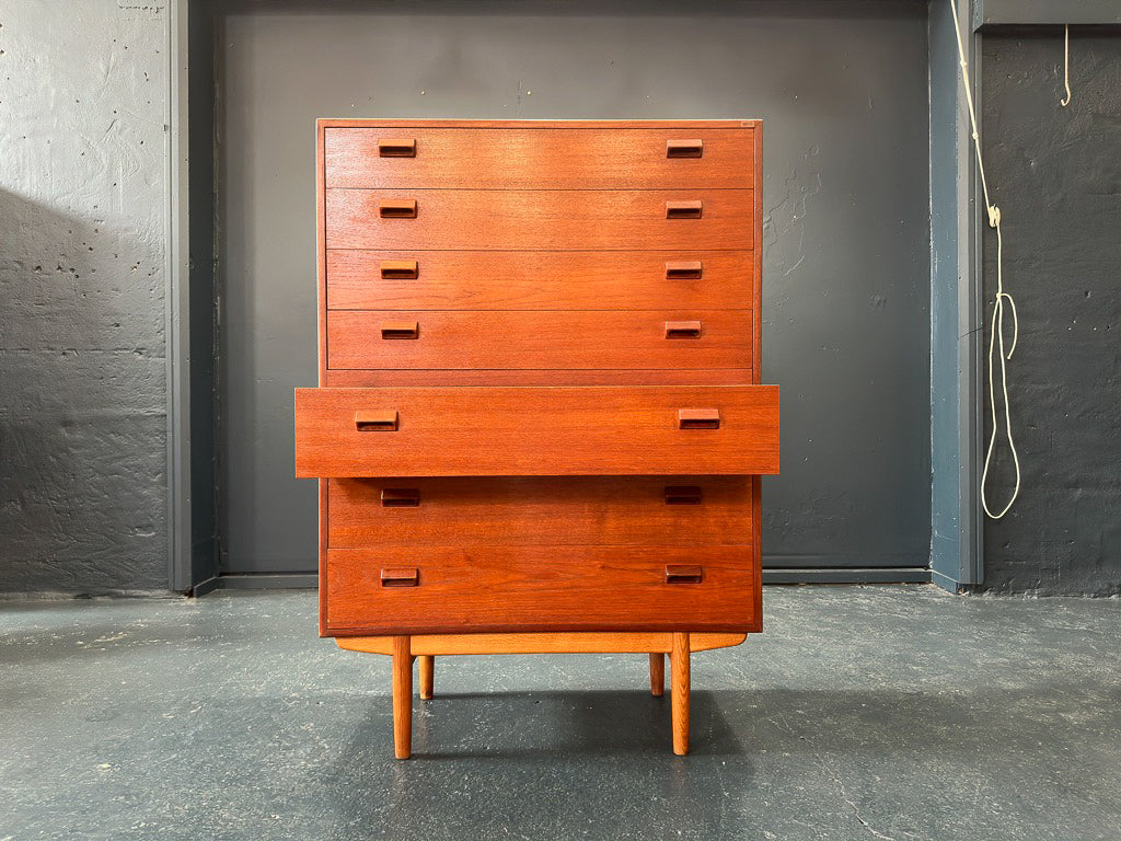 Tall Teak Chest of Drawers