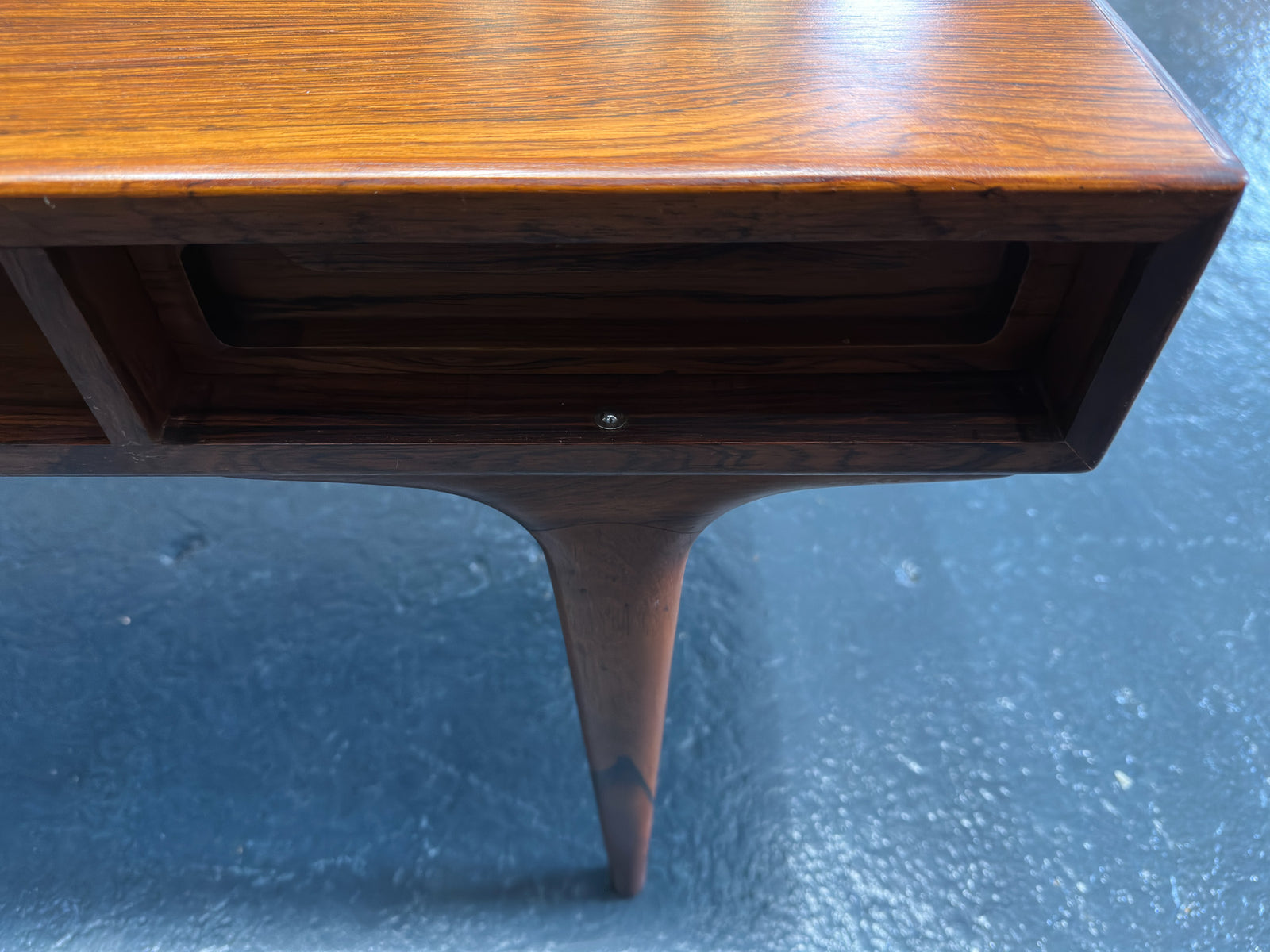 Rosewood Coffee Table with Reversible Drawers