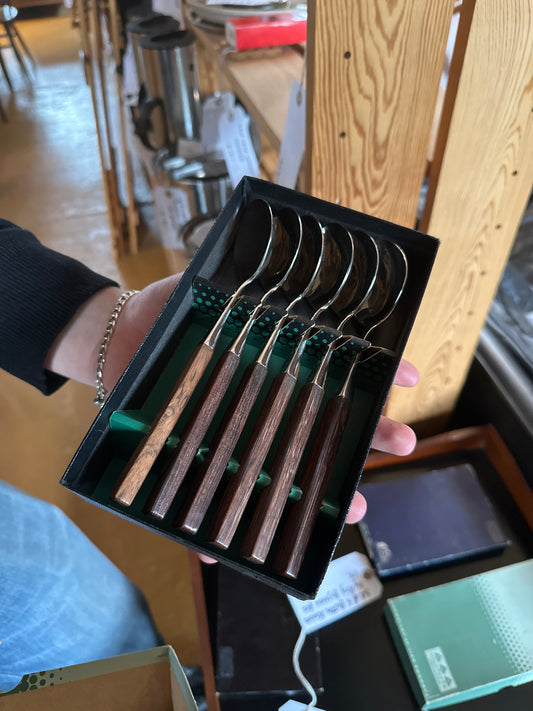 Set of 6 Opus Spoons by Lundtofte Denmark