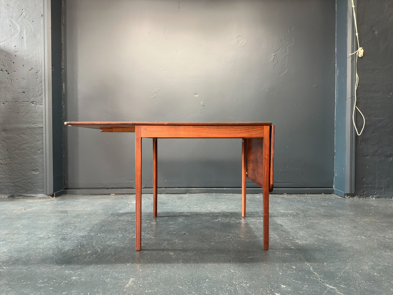 Ole Wanscher Rosewood Drop Leaf Dining Table