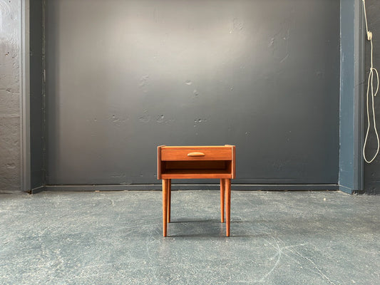 Teak Side Table with Drawer
