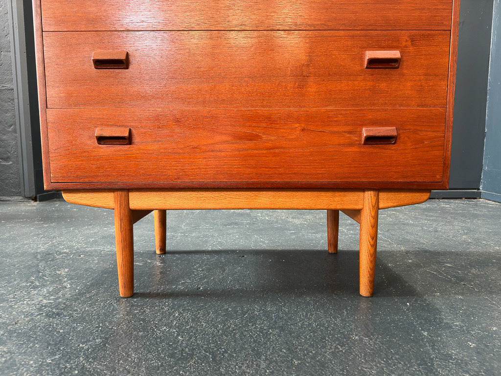 Tall Teak Chest of Drawers