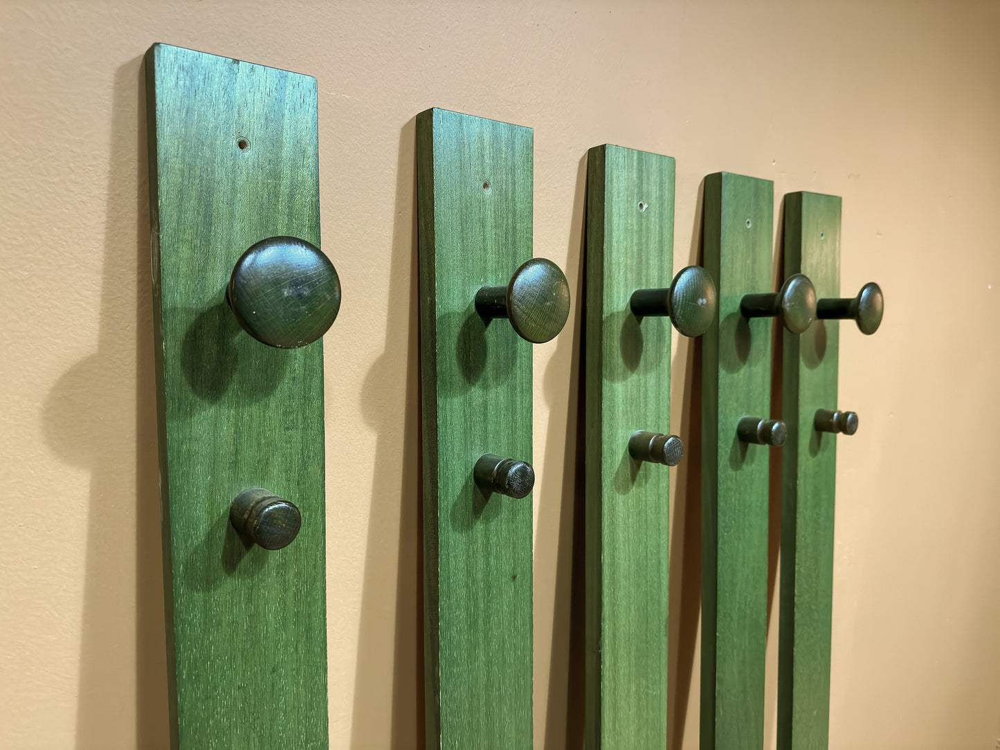 Green Pine Coat Stands