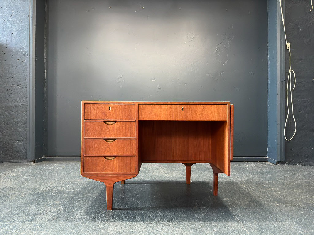 Teak Desk with Leaf