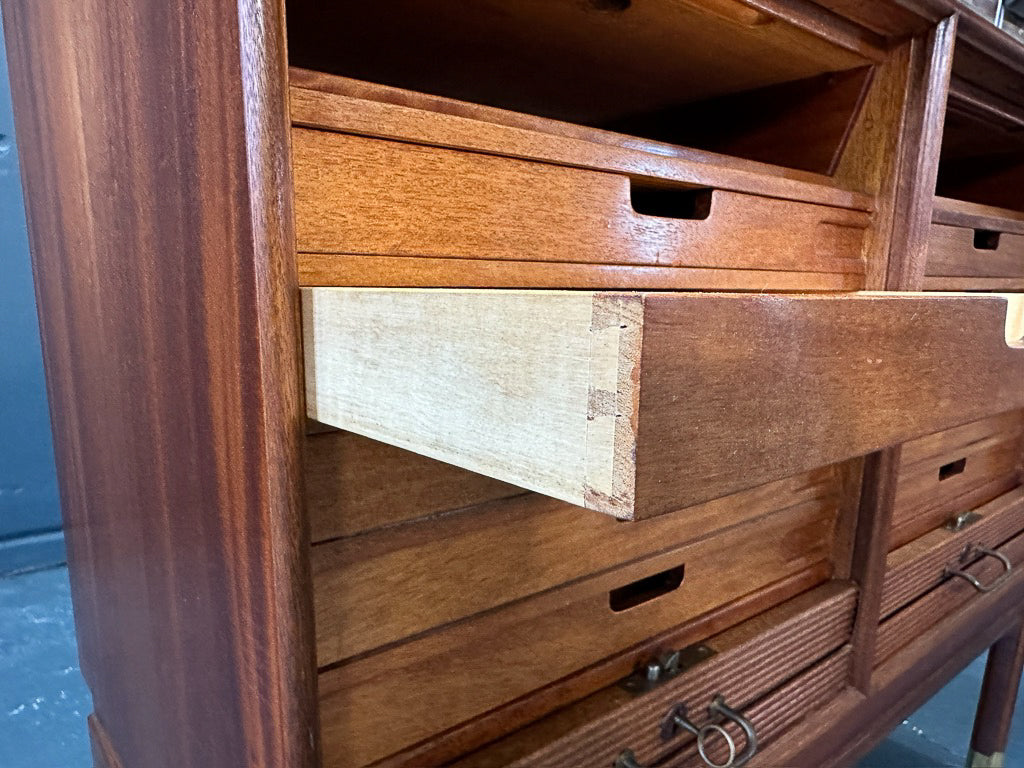 Mahogany Tambour Cabinet