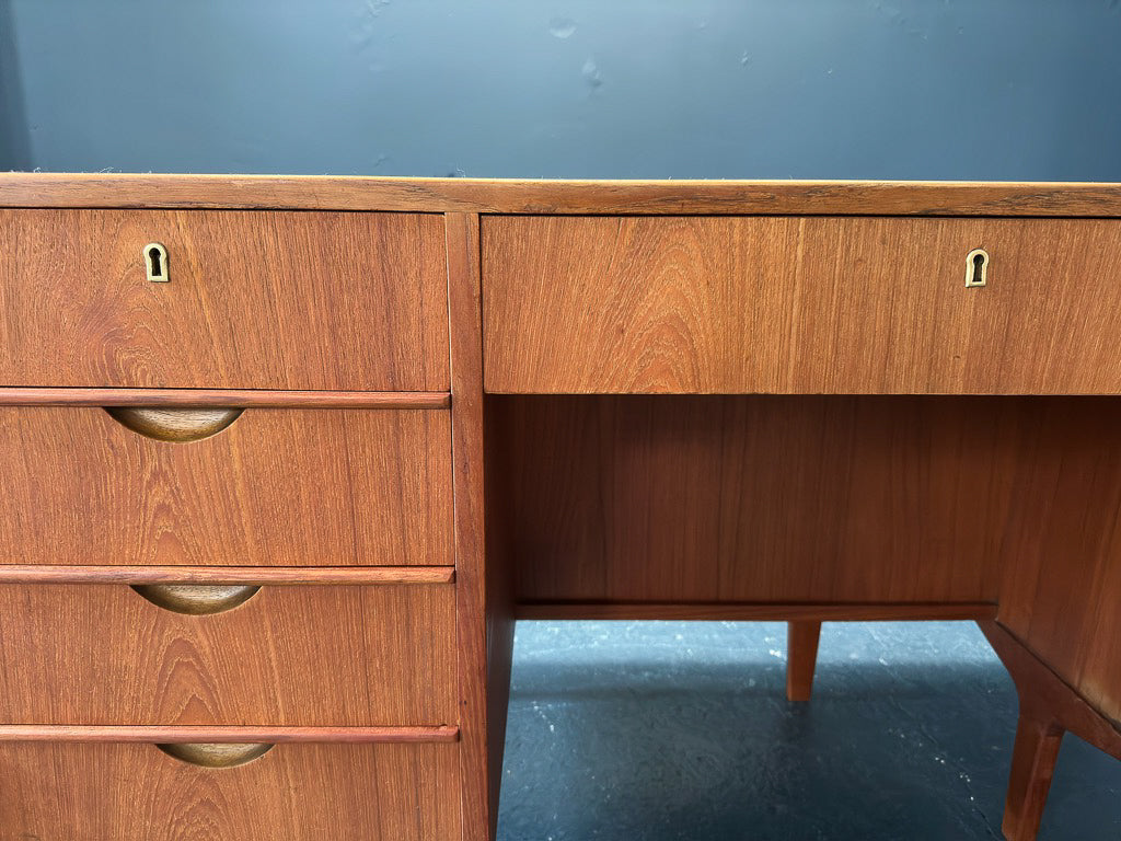 Teak Desk with Leaf