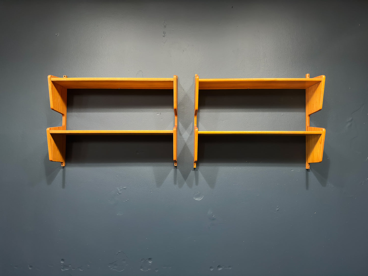 Pair of Pine Shelves