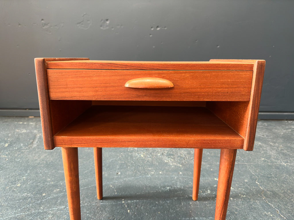 Teak Side Table with Drawer