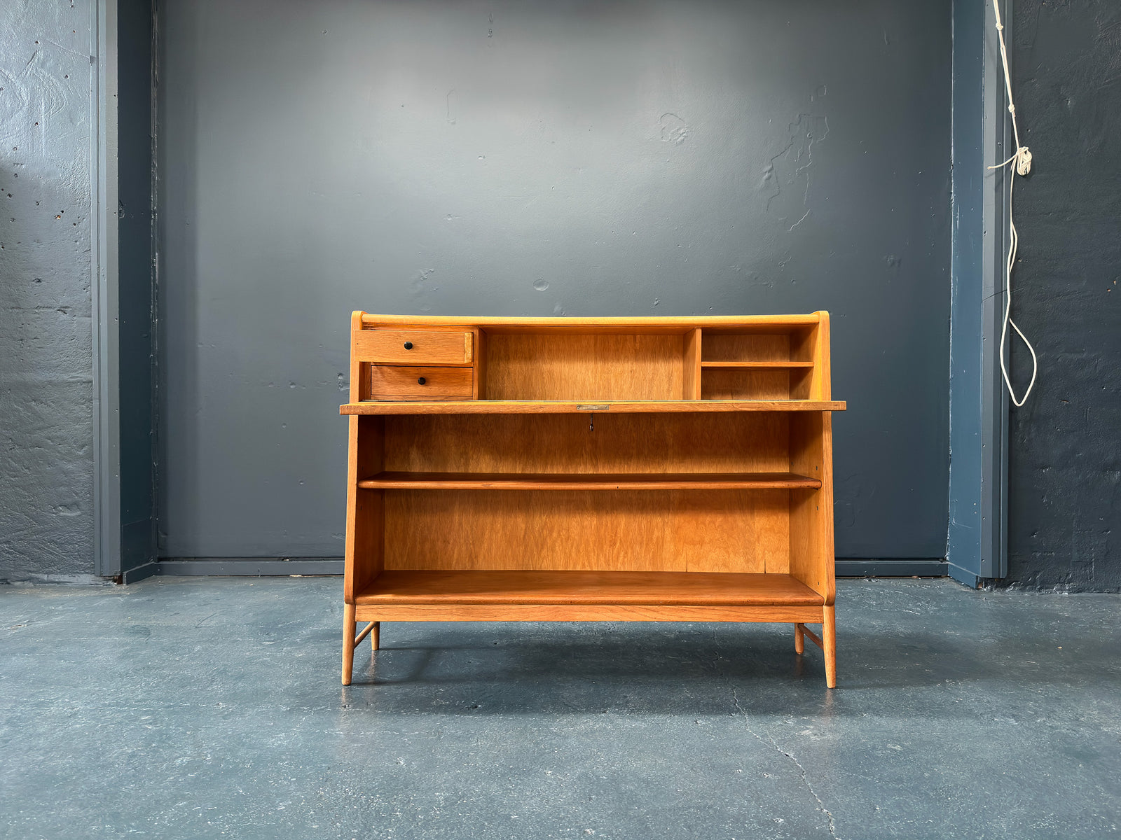 Bookcase with Writing Desk