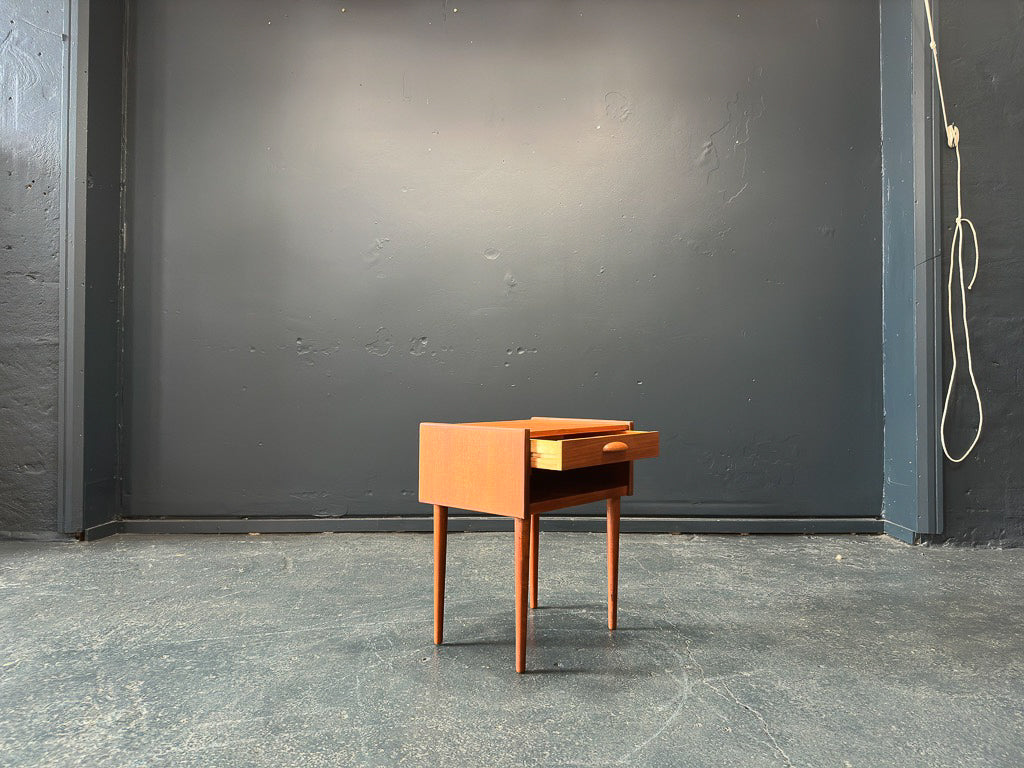 Teak Side Table with Drawer