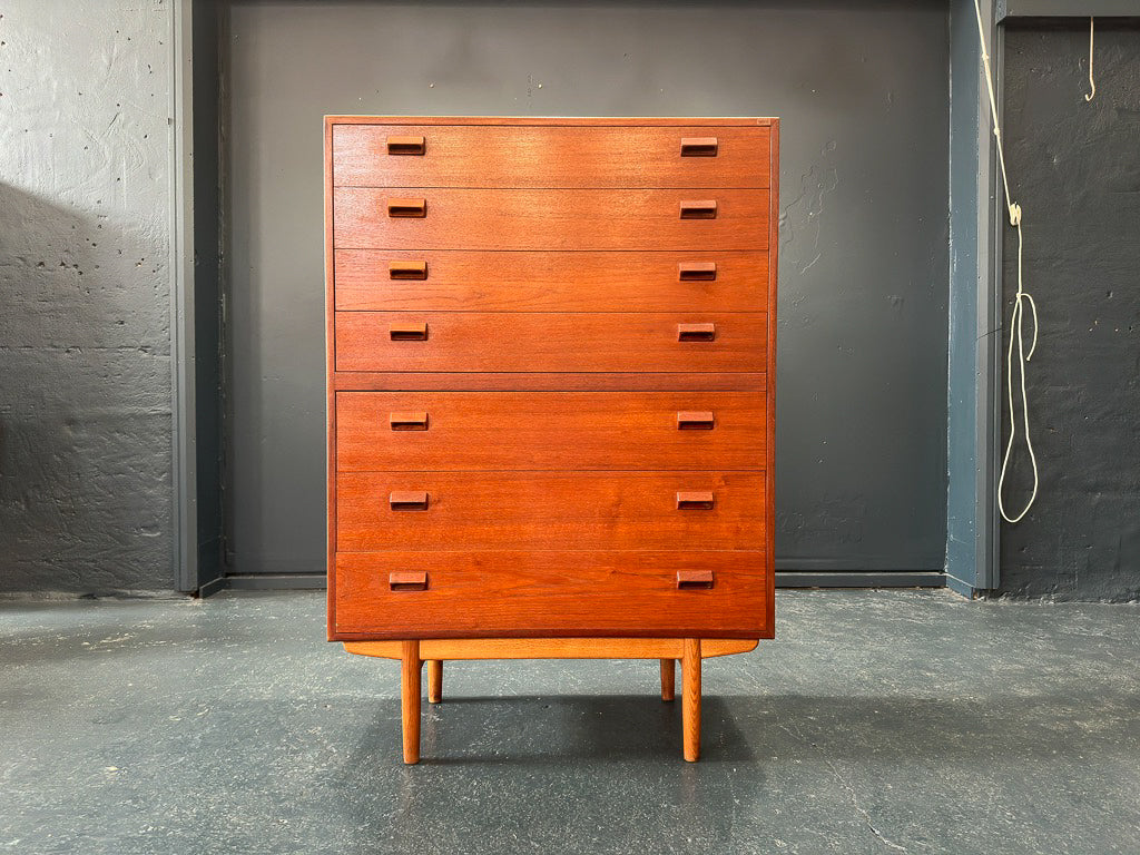 Tall Teak Chest of Drawers