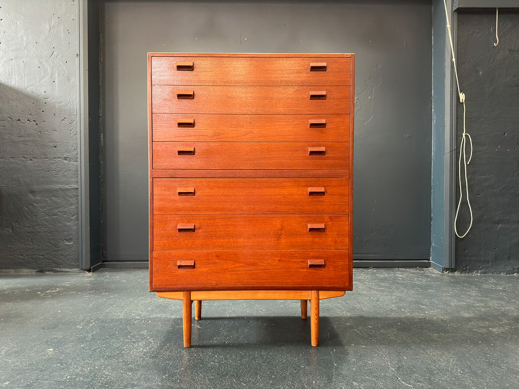 Tall Teak Chest of Drawers