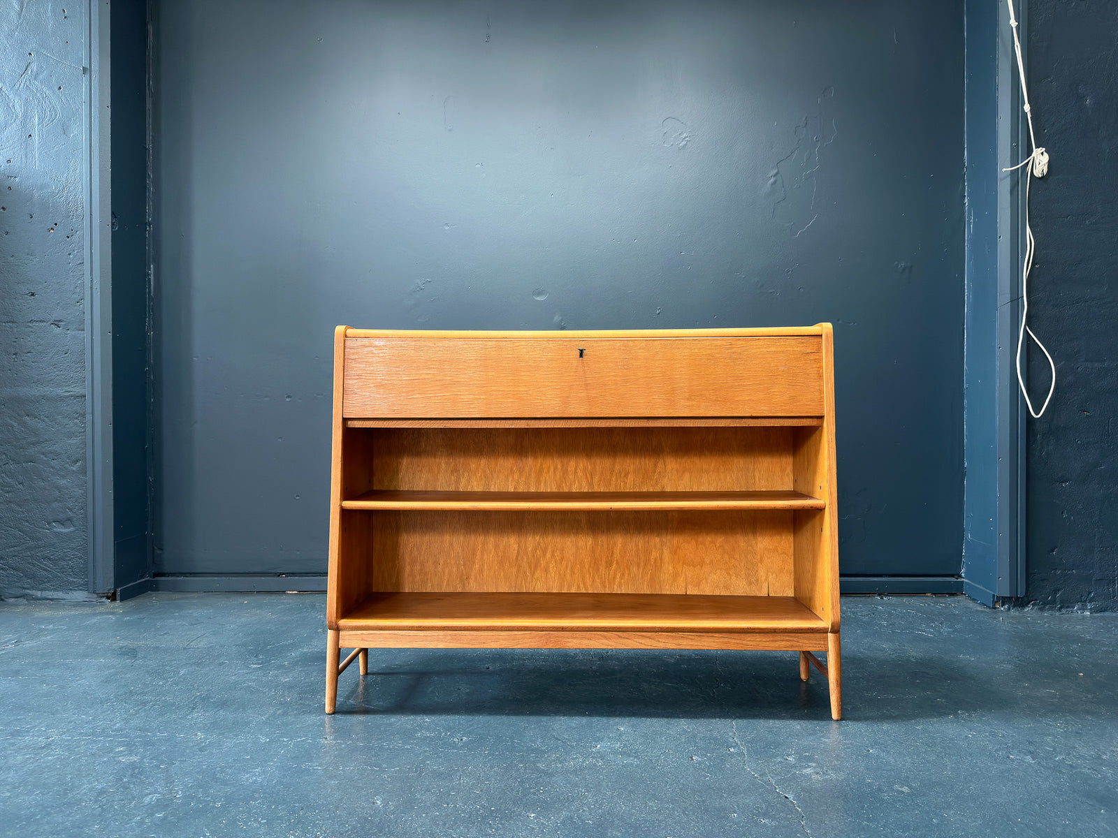 Bookcase with Writing Desk