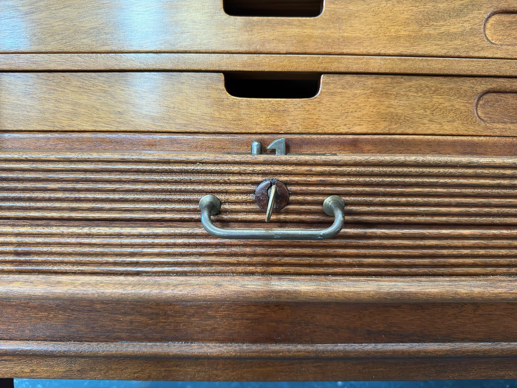 Mahogany Tambour Cabinet