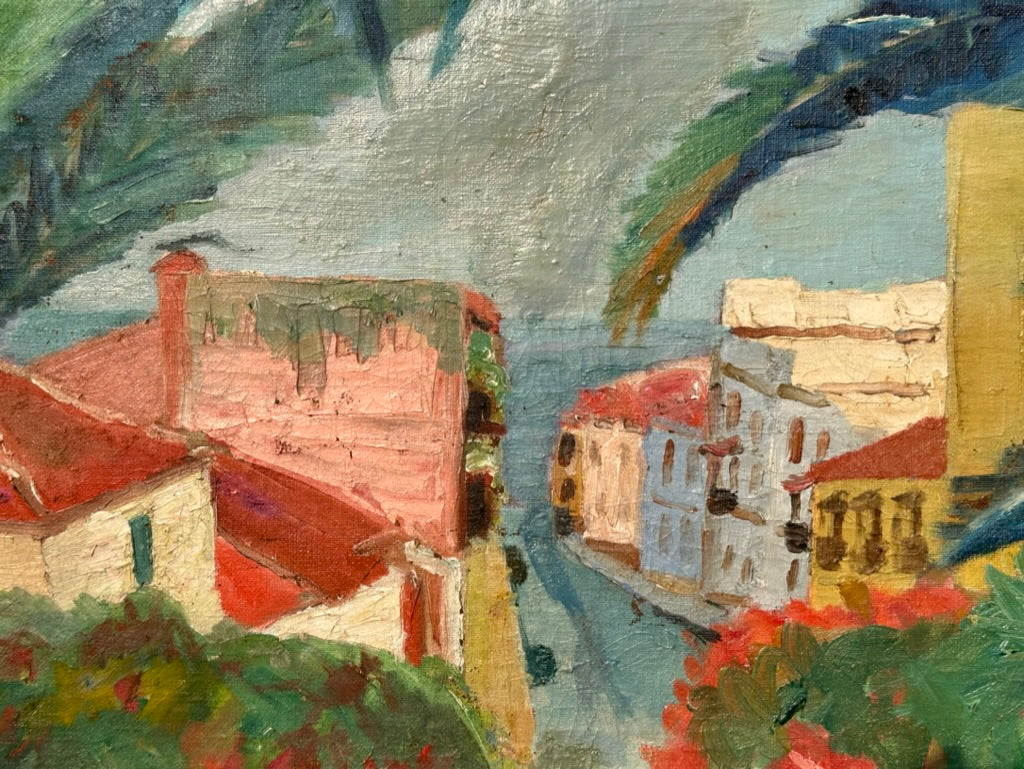 Painting of Tropical Town