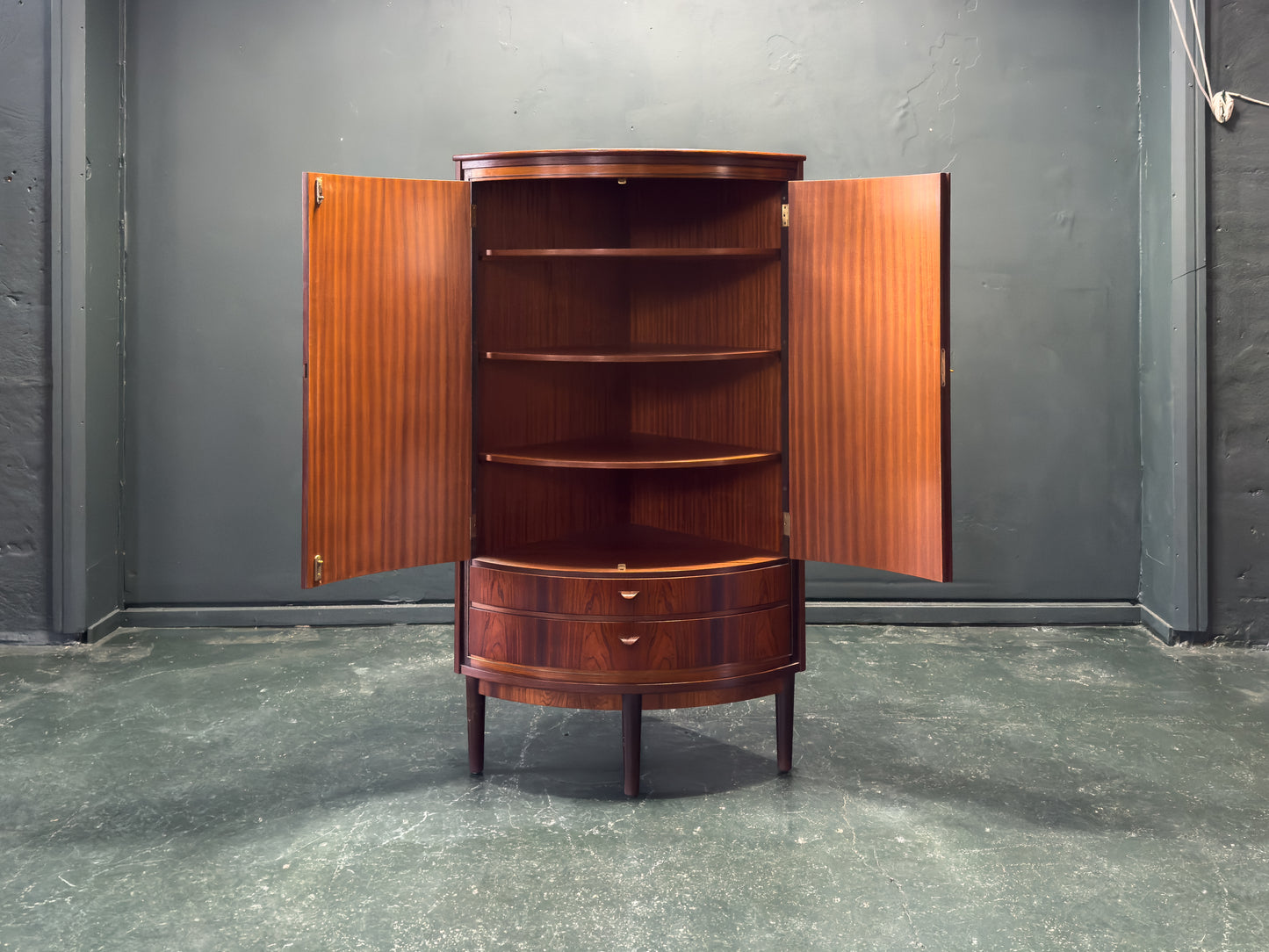 Rosewood Corner Cabinet