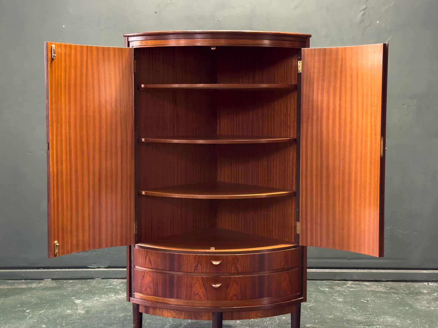 Rosewood Corner Cabinet
