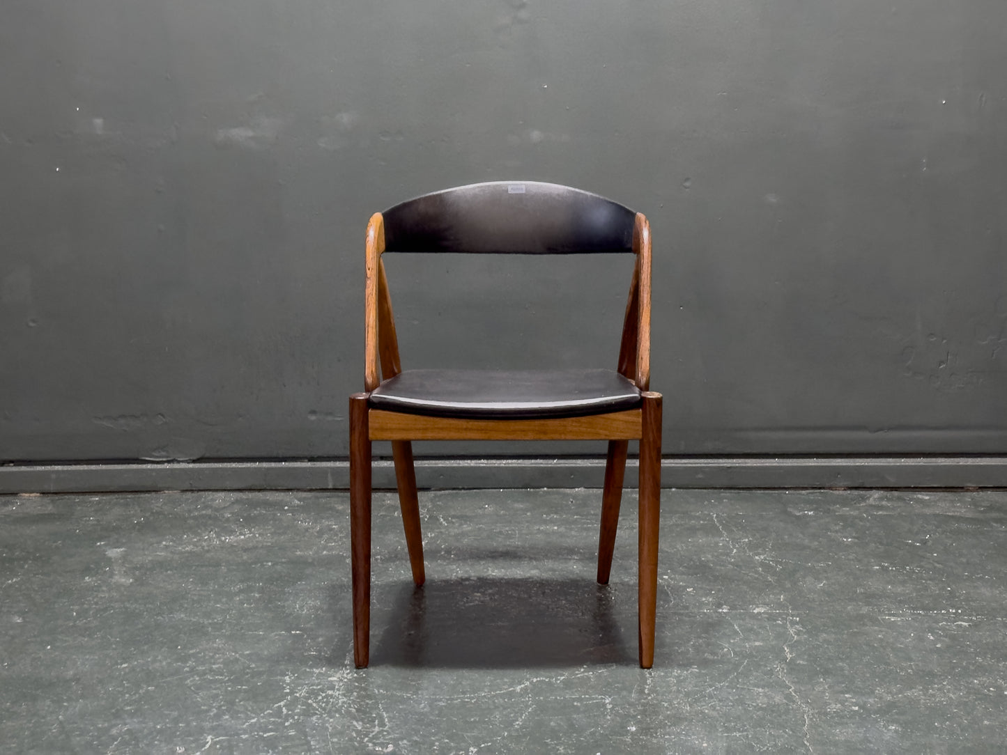 Leather and Rosewood Model 31 Chair by Kai Kristiansen