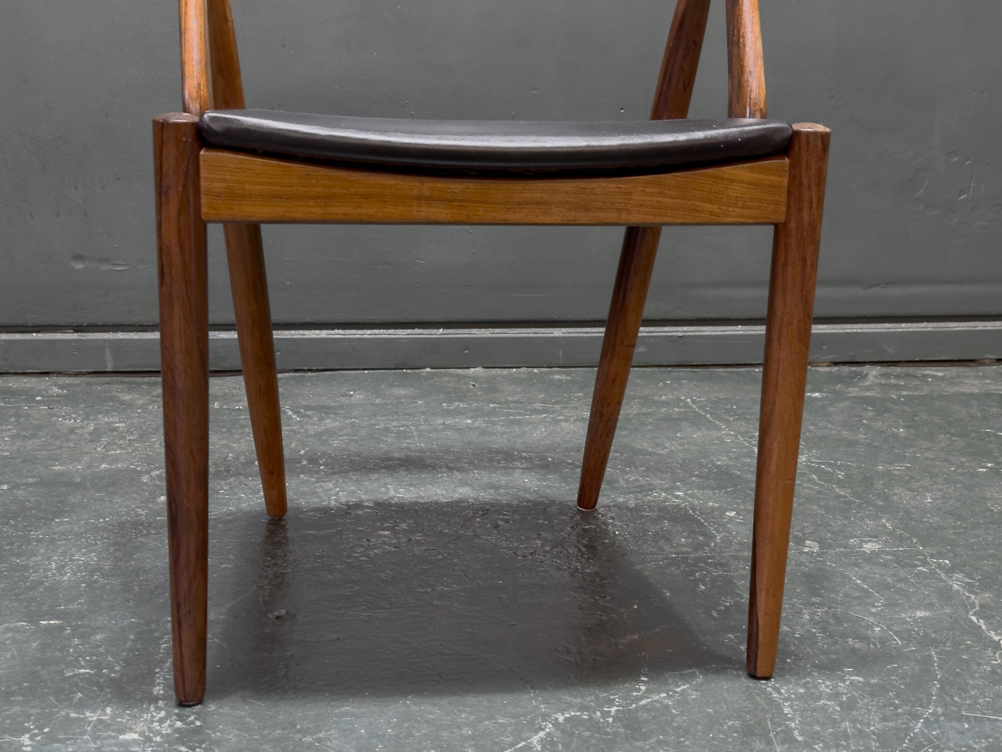 Leather and Rosewood Model 31 Chair by Kai Kristiansen