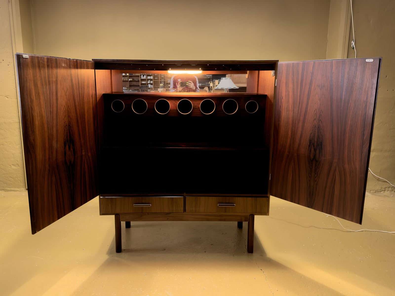 Rosewood Bar Cabinet by Kai Kristensen