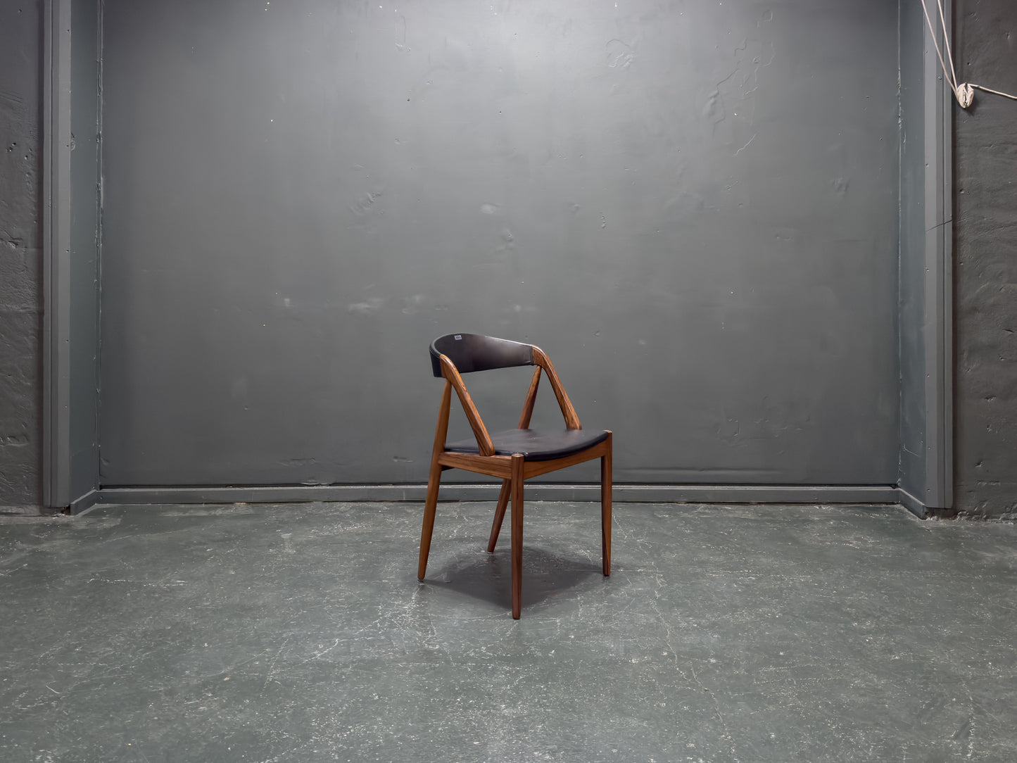 Leather and Rosewood Model 31 Chair by Kai Kristiansen