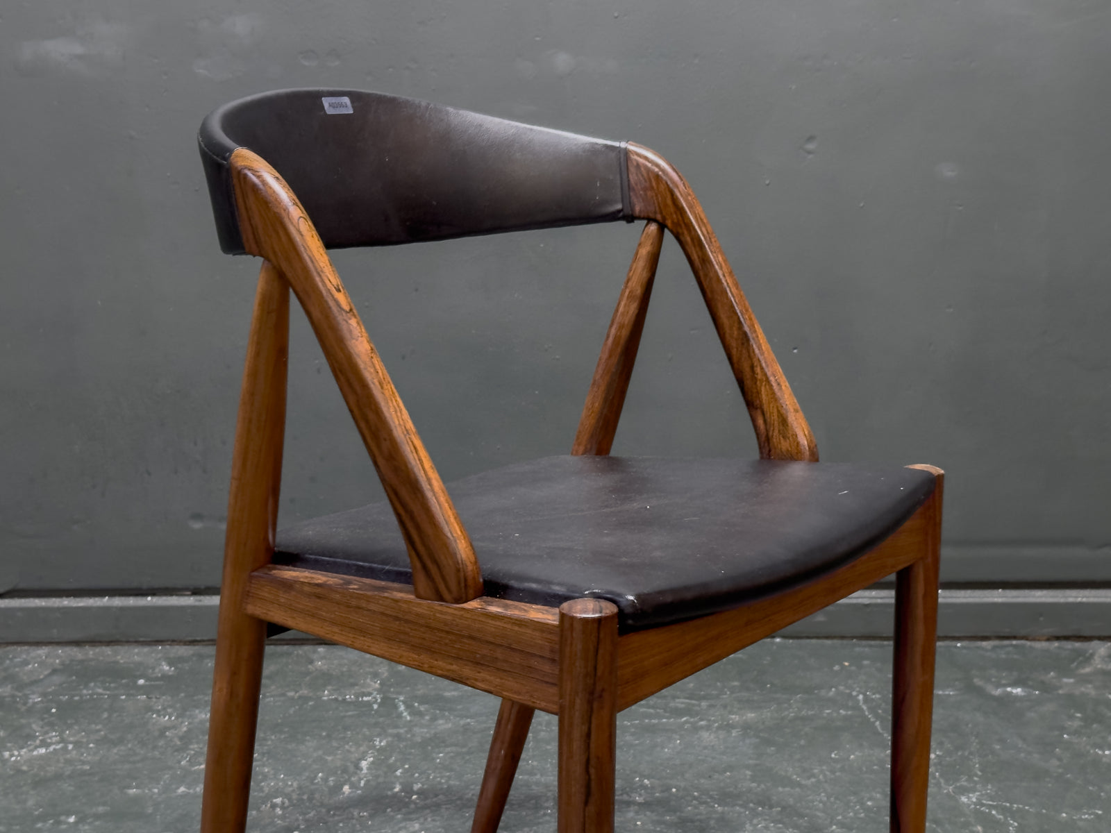 Leather and Rosewood Model 31 Chair by Kai Kristiansen