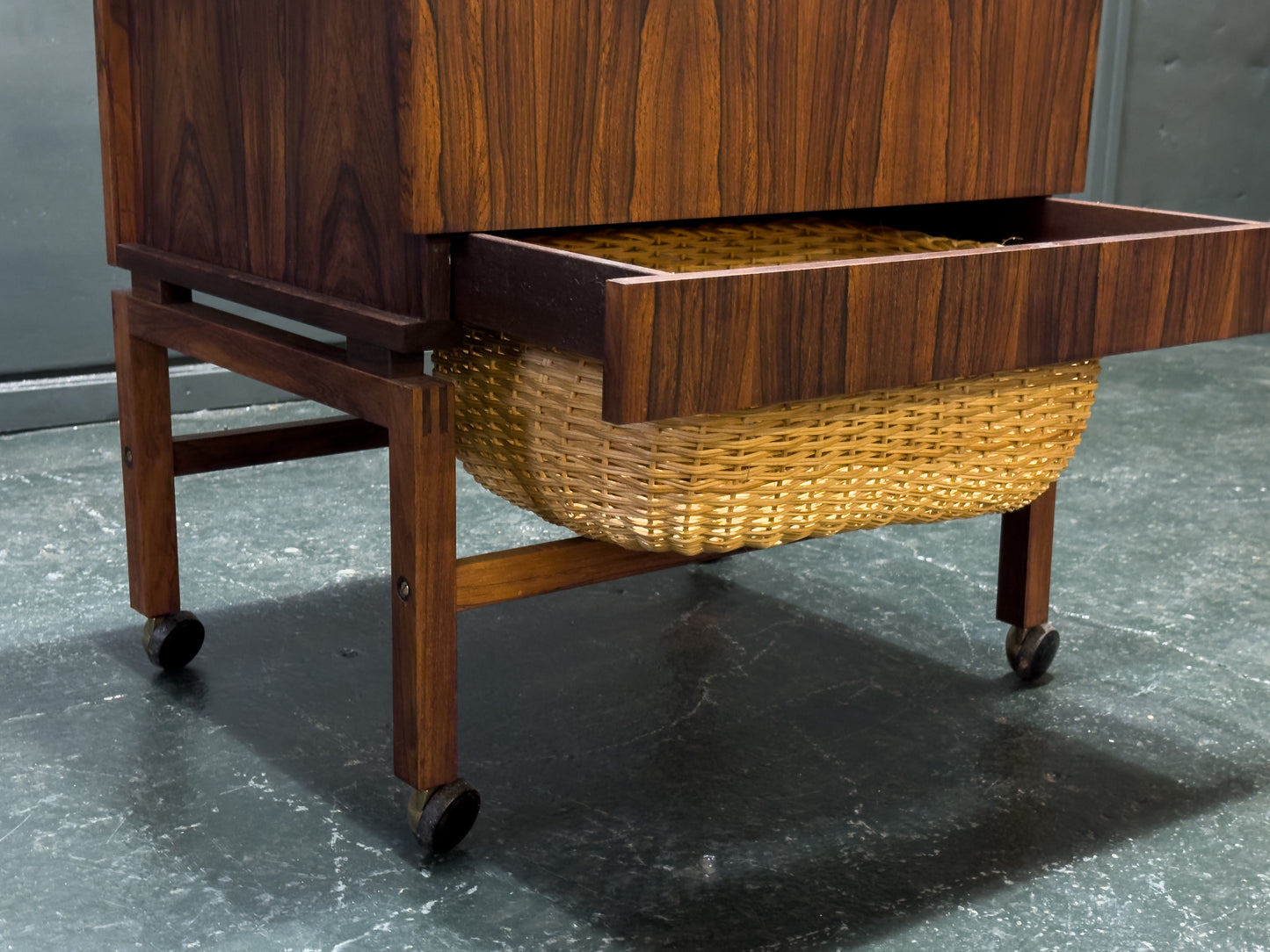 Rosewood Sewing Table